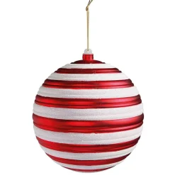Weihnachtskugel 20 Cm Gestreift