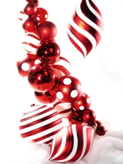 Weihnachtskugel 20 Cm Gestreift