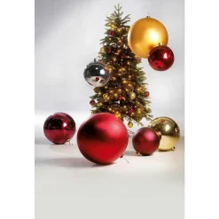 Weihnachtskugel XXL Silber Glänzend, 40 Cm