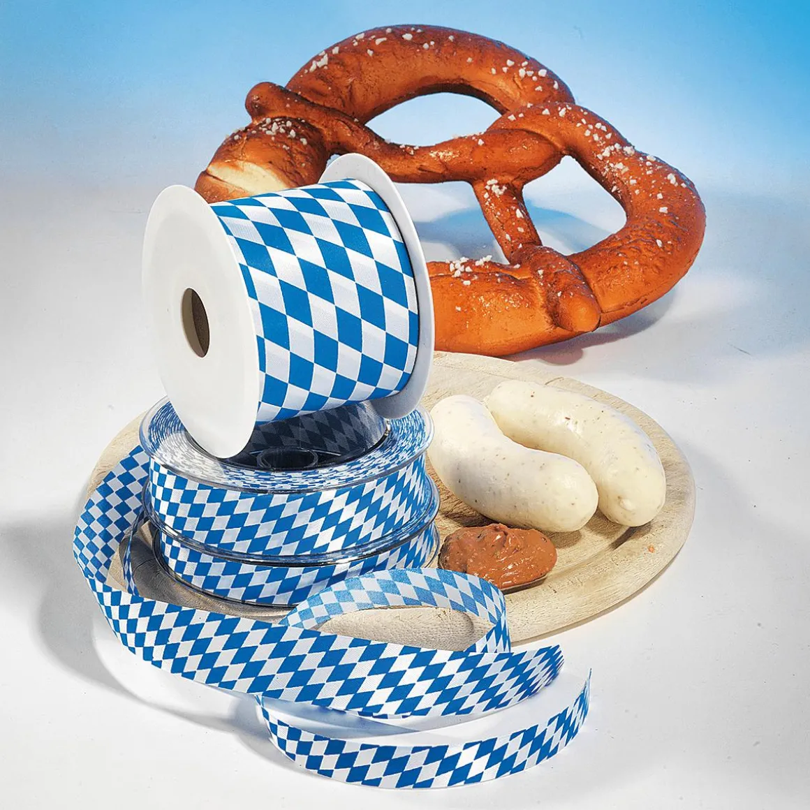 Weißwurstpaar Mit Senf Lebensmittel-Attrappen