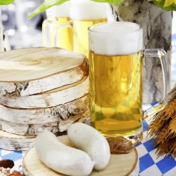 Weißwurstpaar Mit Senf Lebensmittel-Attrappen