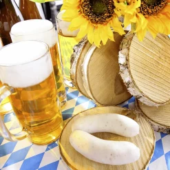 Weißwurstpaar Mit Senf Lebensmittel-Attrappen