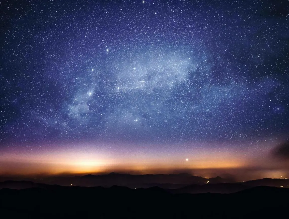 XXL-Planenbanner "Sterne Am Nachthimmel" Aus Schwer Entflammbarer LKW-Plane 250 X 330 Cm