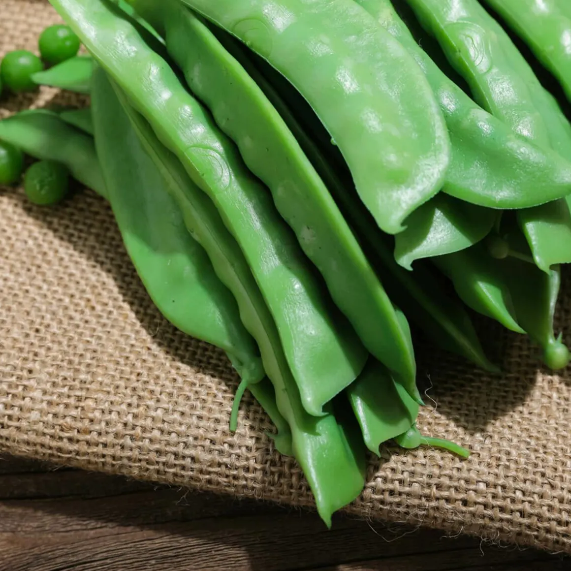 Zuckerschoten Lebensmittel-Attrappe, 24 Stück