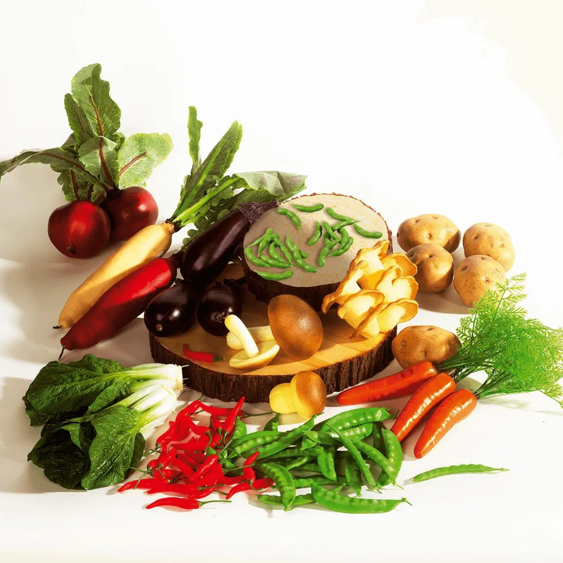 Zuckerschoten Lebensmittel-Attrappe, 24 Stück